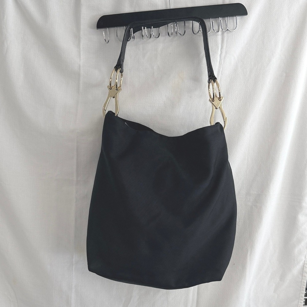 Vintage Jean Pierre Klifa Black Nylon Bucket Bag